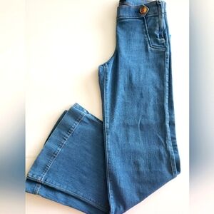 Express Classic Blue Flare Wide Leg Jeans